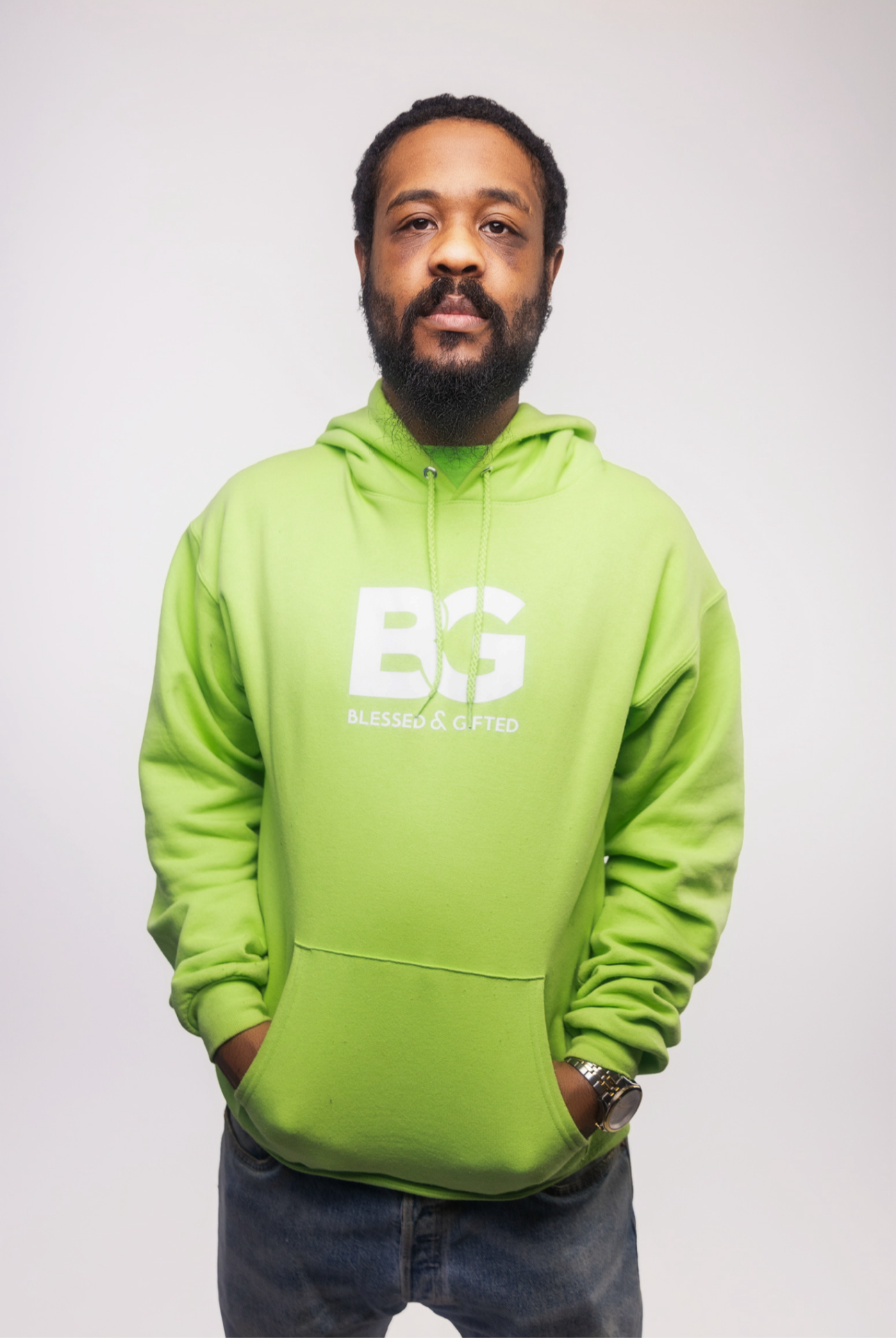 Blessed And Gifted QUITTING ISNT AN OPTION LIME GREEN HOODIE