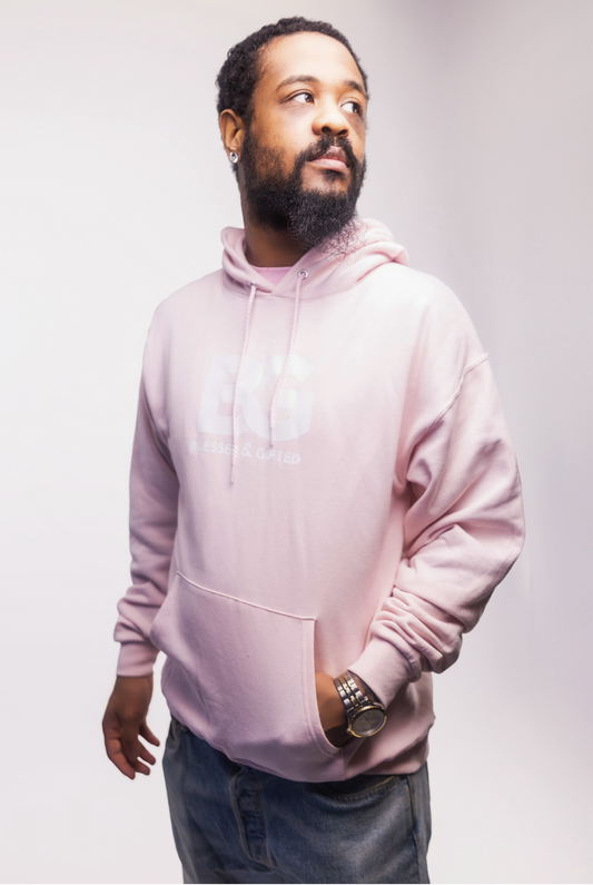 Blessed And Gifted pale pink quitting isn’t option hoodie