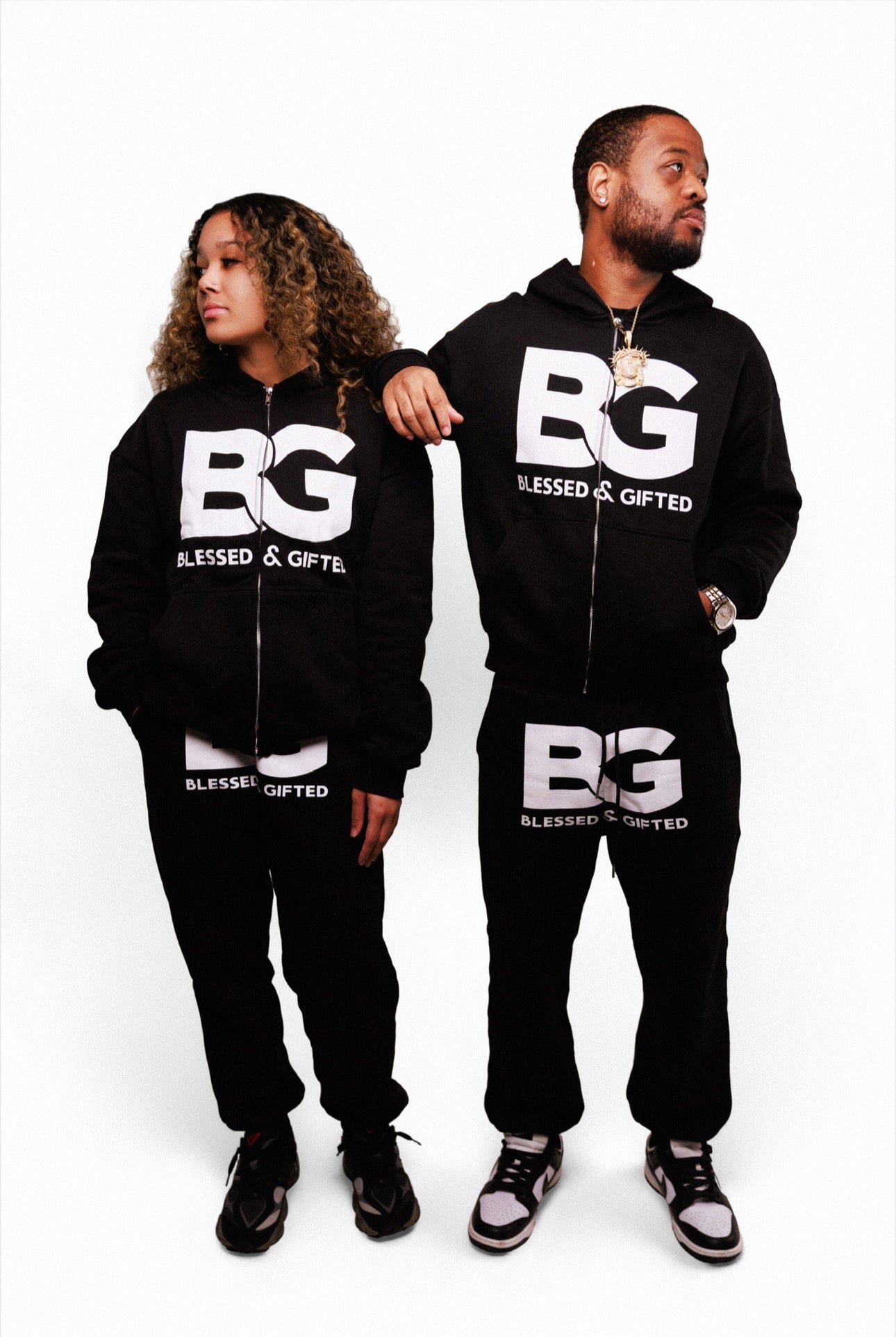 Oversized “QUITTING ISN’T AN OPTION “ zip up