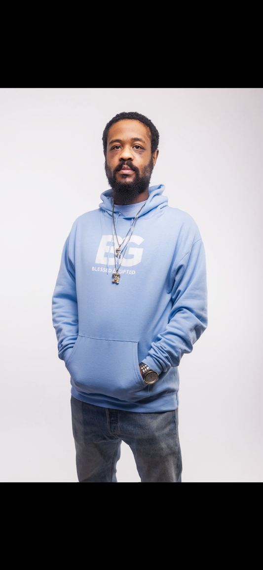 Blessed And Gifted sky blue quitting isn’t an option hoodie